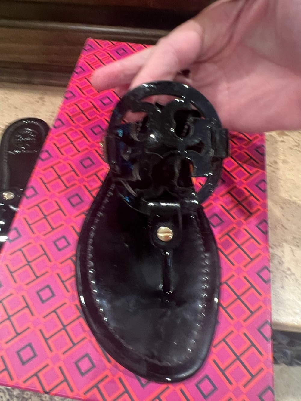 Miller Patent Calf  Sandal – Black size 9 - Picture 5 of 6